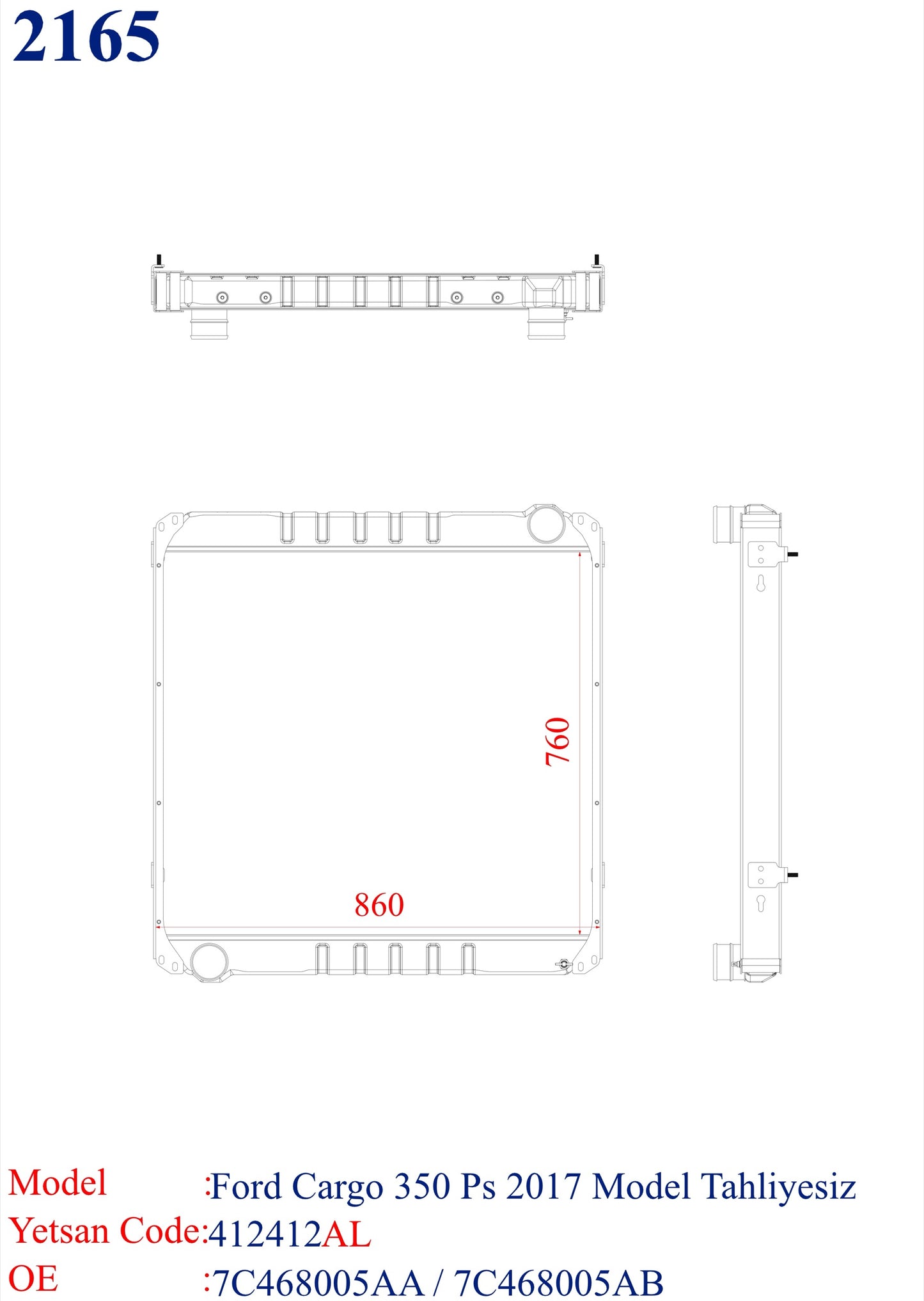 FORD Cargo 350 PS 2017 Model
