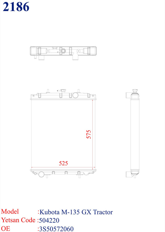 KUBOTA M-135 GX Tractor