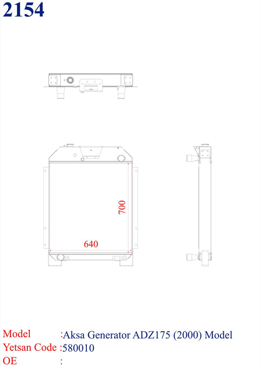 AKSA ADZ175 Generator Model 2000