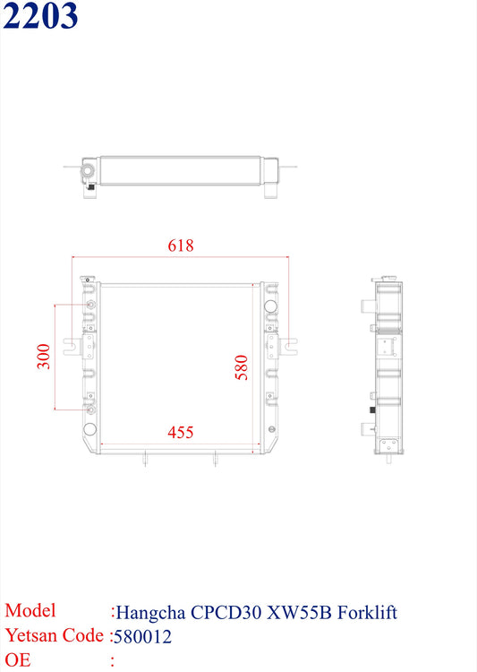 HANGCHA CPCD30 XW55B Forklift