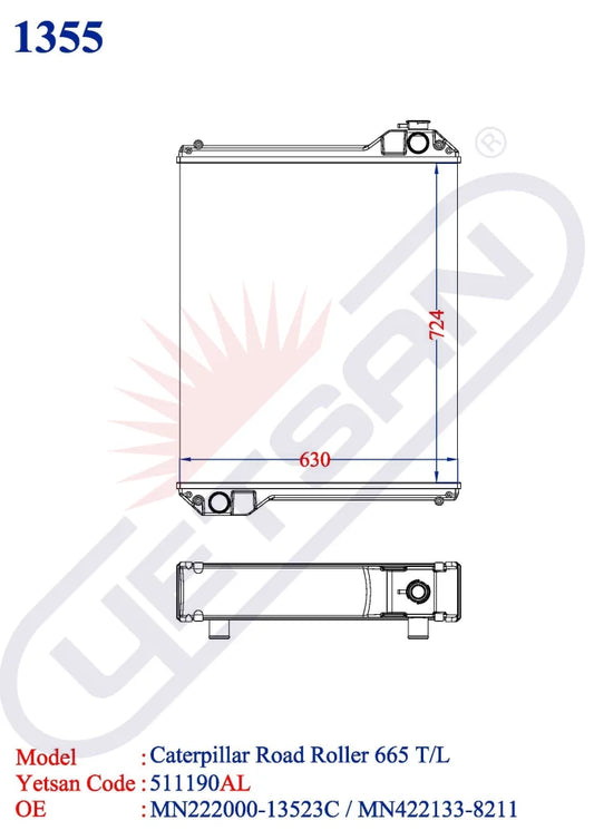 Caterpillar Road Roller 665 T/L
