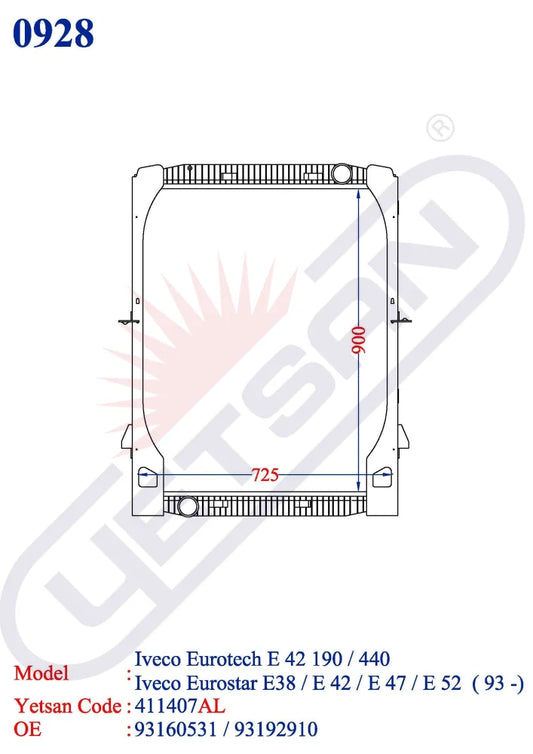 Fiat Iveco Eurostar E 42 190 / 240 260 400 440 47 52 - Eurotech Eurotrakker 340 /380 410 720