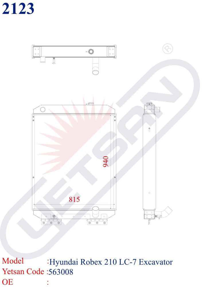 HYUNDAI ROBE x 210 LC7 Excavator Yetsan Catalog