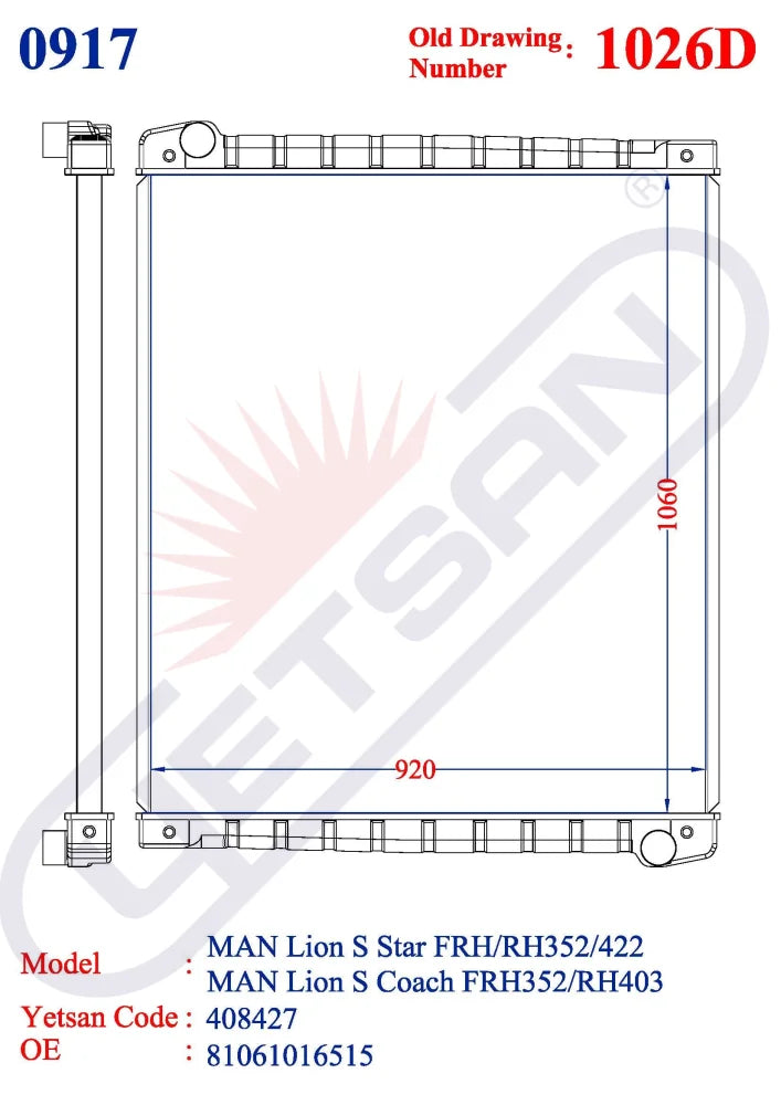 Man Lion S Star Frh/Rh352/402 /422 /414/ 464 - Coach Frh352 /Rh403-413-414-463