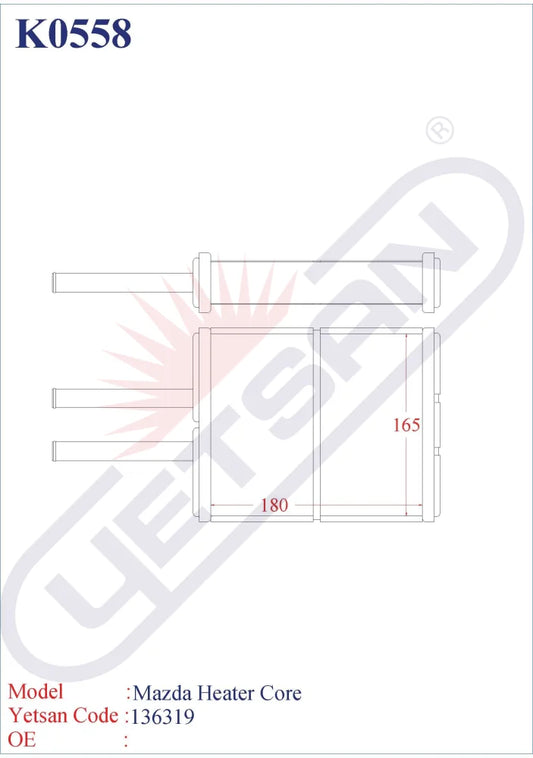 Mazda Heater Core