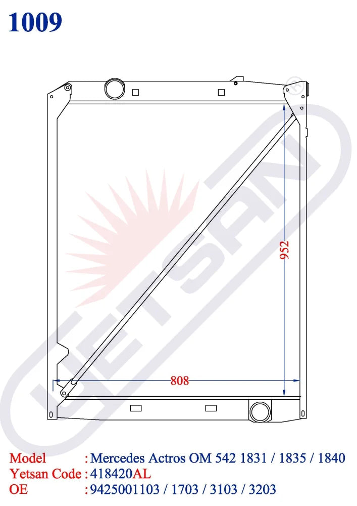 Mercedes Benz Actros Om 542 1831 / 1840 1844 1848 2031 2040 2531 2535 2540 2543 2548 2631/ 2640