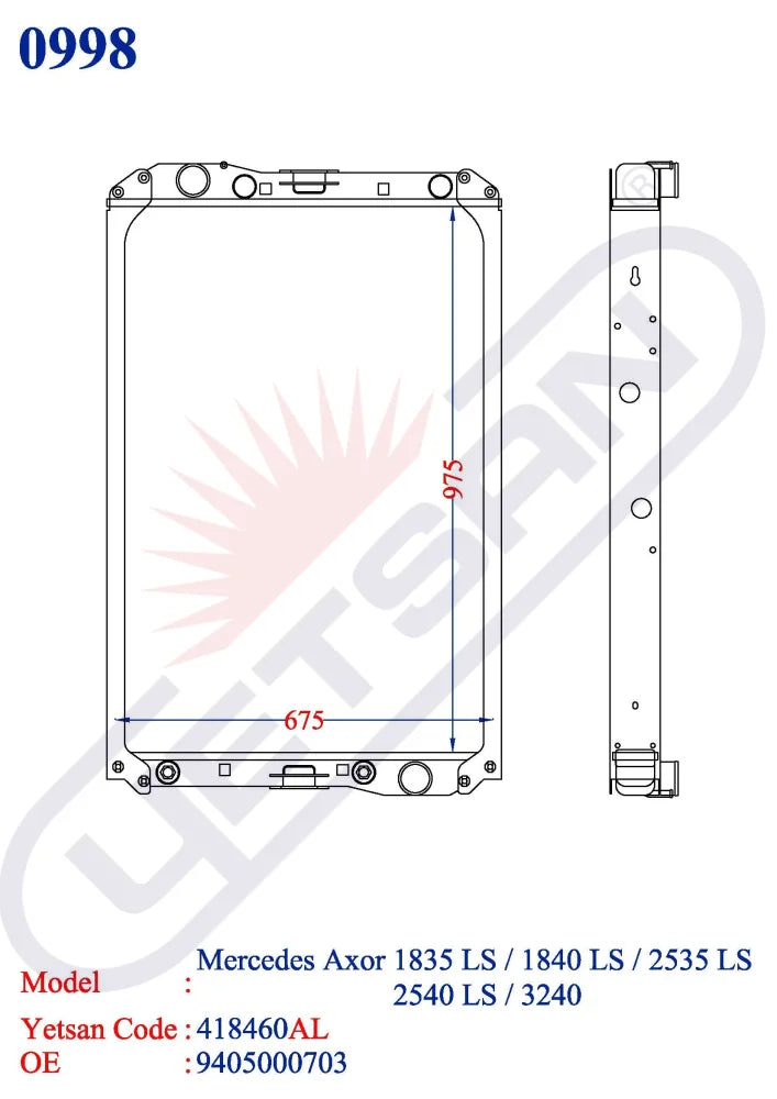 Mercedes Benz Axor 1835 Ls / 1840 1843 2535 2540 2543 3240
