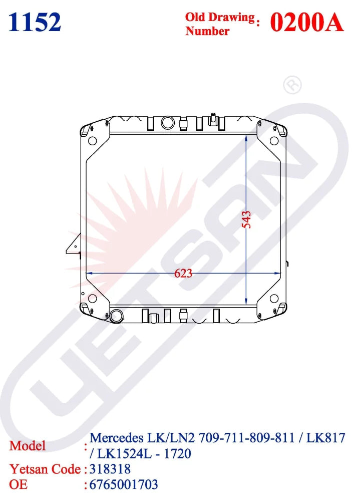 Mercedes Benz Lk/ Ln2 709-711-809-811 / Lk817/ Lk1524L -1720