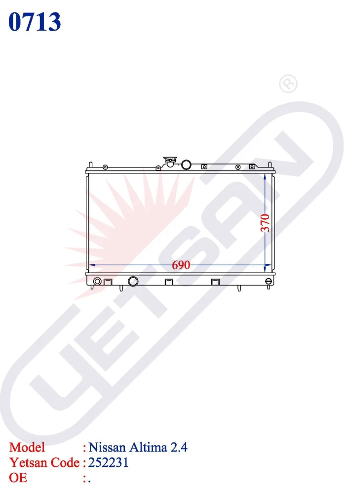 NISSAN Altima 2.4 Yetsan Catalog