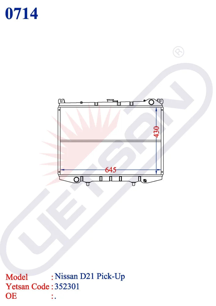 NISSAN D21 PickUp Yetsan Catalog