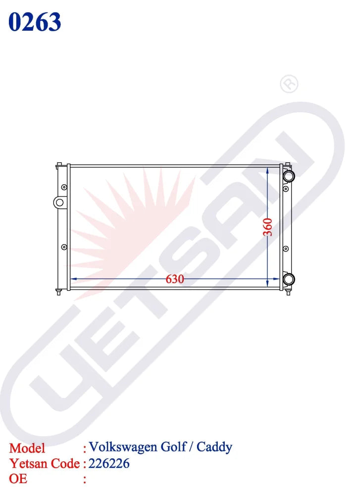 VOLKSWAGEN Golf Caddy Yetsan Catalog