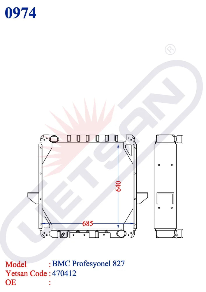 Bmc Profesyonel 827 / 624 832 Ftb Lcx Lkt Ltb