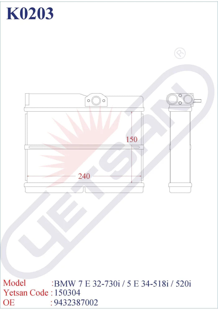 Bmw 7 E 32 730I / 735I 735 Il 740I 5 34 518I 520I 525I 525 Ix 530I 535I 540I 524 Td Tds