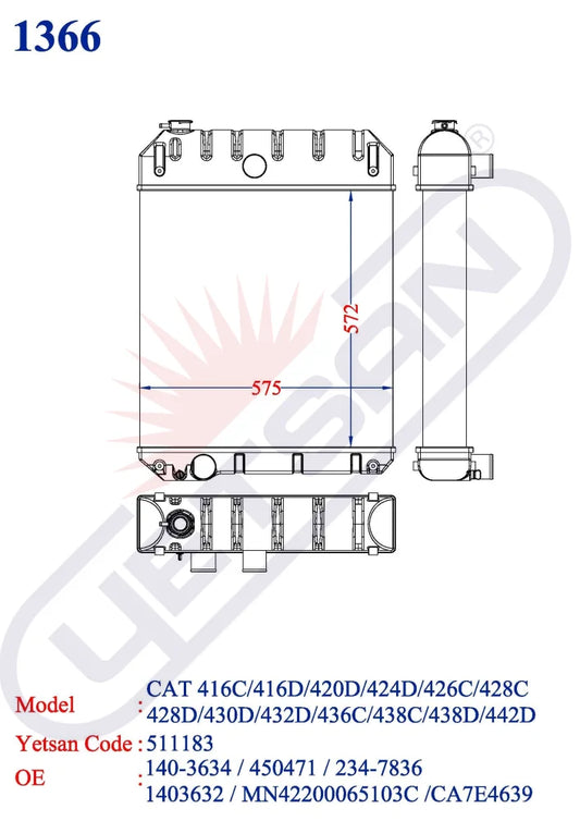 Caterpillar 416C 416D 420D 424D 426C 428C 428D 430D 432D 436C 438C 438D 442D