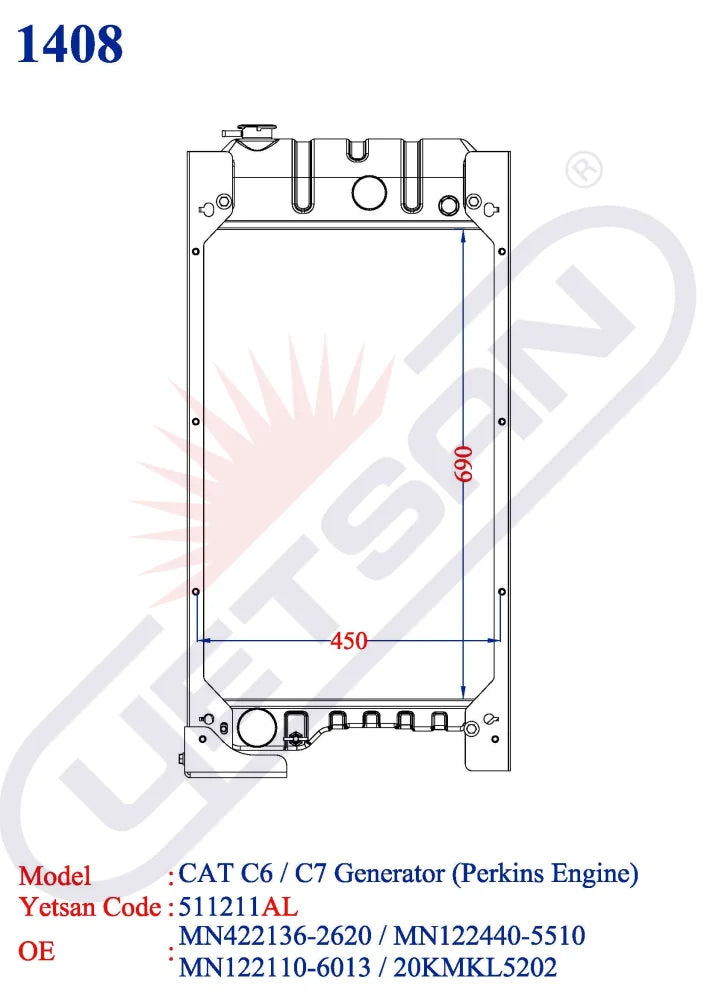 Caterpillar C6 / C7 Generator (Perkins Engine)