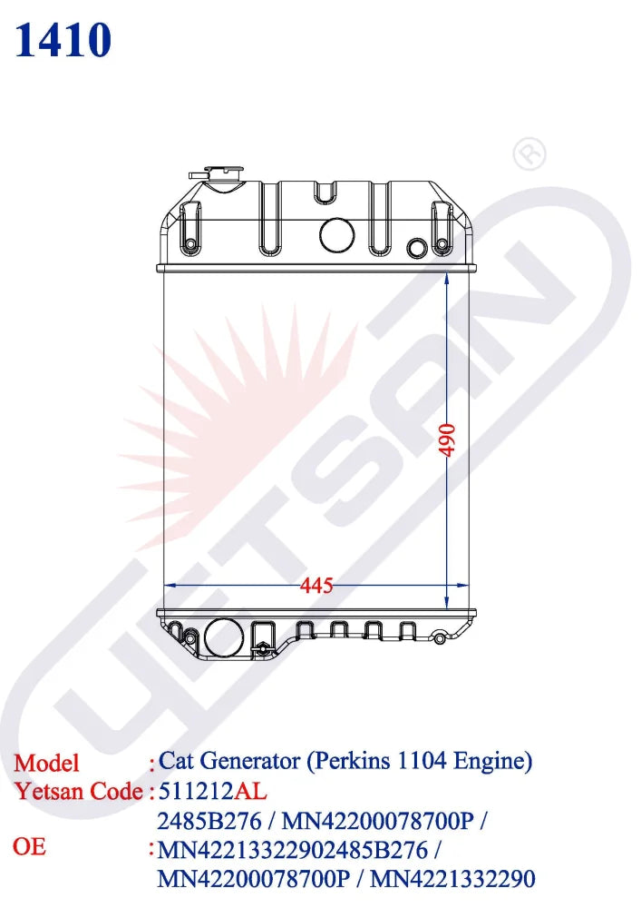 Caterpillar Cat Generator (Perkins 1104 Engine)