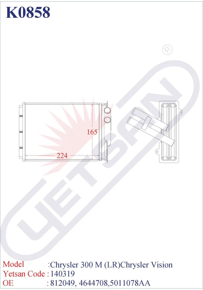 Chrysler 300 M (Lr) 2.7 V6 24V 203Bg 11/1998-08/2000 204Bg 08/2000-09/2004 3.5 254Bg