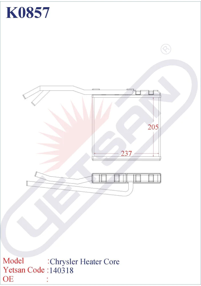 Chrysler Heater Core