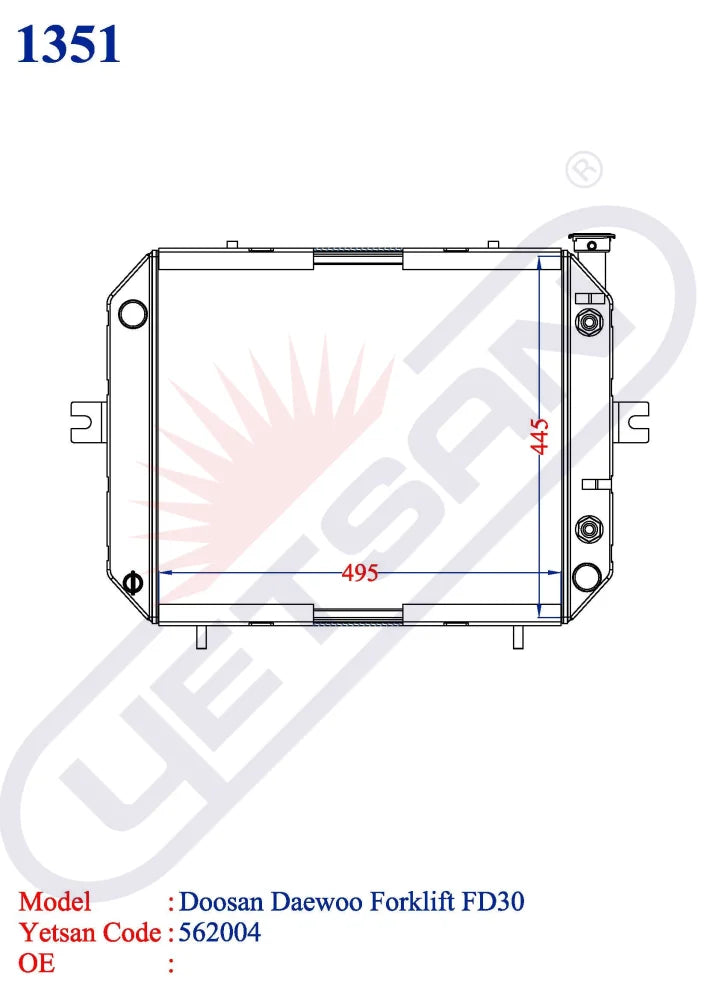 DOOSAN DAEWOO Forklift FD30 Yetsan Catalog
