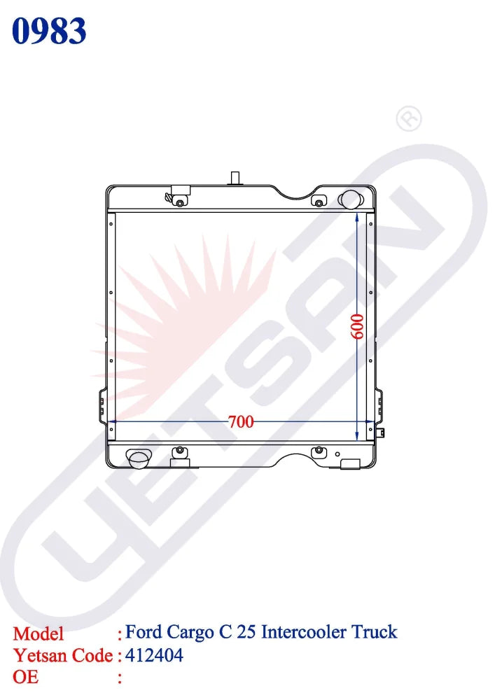 Ford Cargo C 25 Intercooler Truck