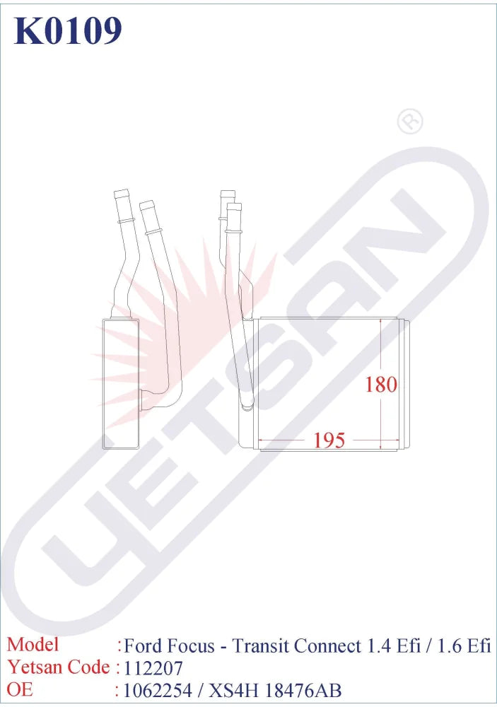 Ford Focus 1.4 Efi / 1.6 1.8 2.0 St 170 200 Td Tdci̇ Tddi̇ Transit Connect 1.8I 16V Di