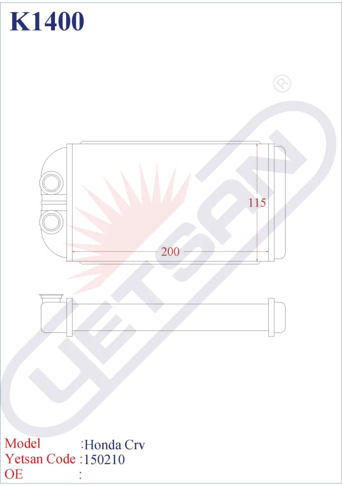 HONDA CRV Yetsan Catalog