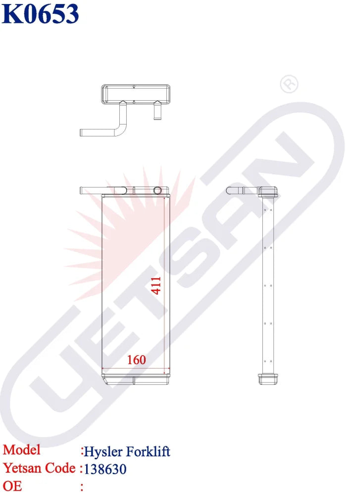 Hyster Special Production Forklift Heater