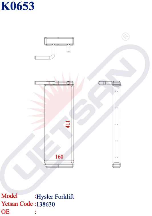 Hyster Special Production Forklift Heater