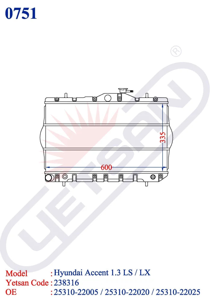 Hyundai Accent 1.3 Ls / Lx