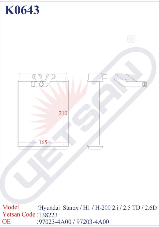 Hyundai Starex - H1 / H-200 2.I 2.5 Td 2.6D