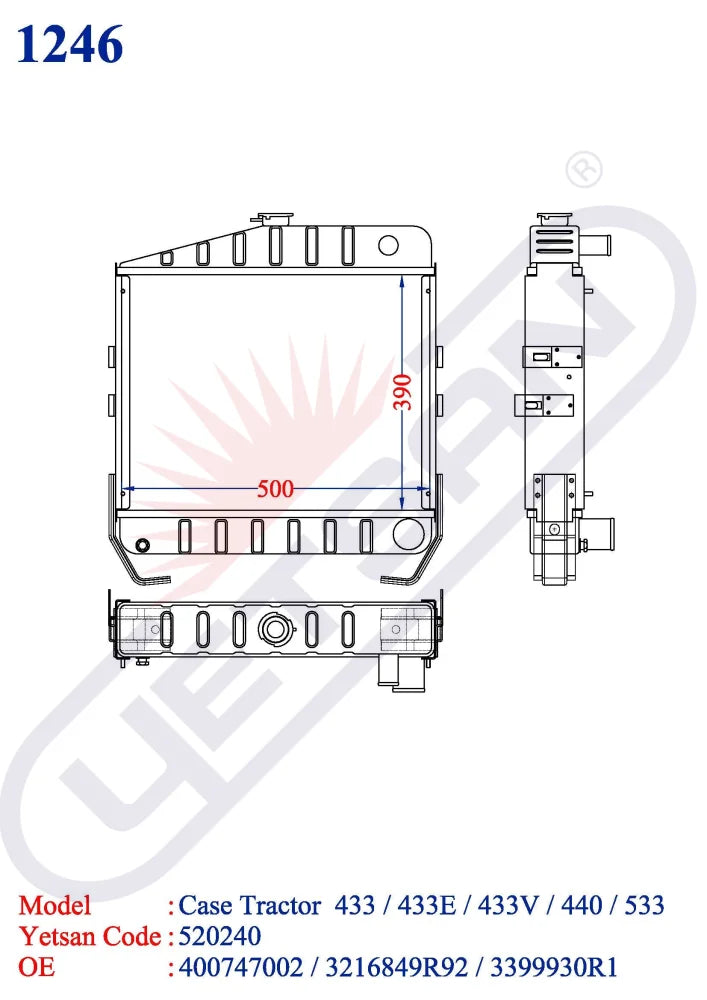 International Case Case Traktor 433/433E/433V/440/533/633E/633V/640/733E