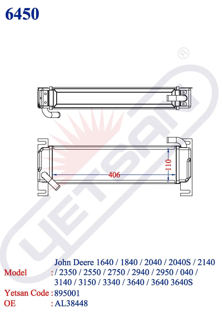 John Deere 1640 / 1840 2040 2040S 2140 2350 2550 2750 2940 3040 3140 3150 3340 3640 3640S