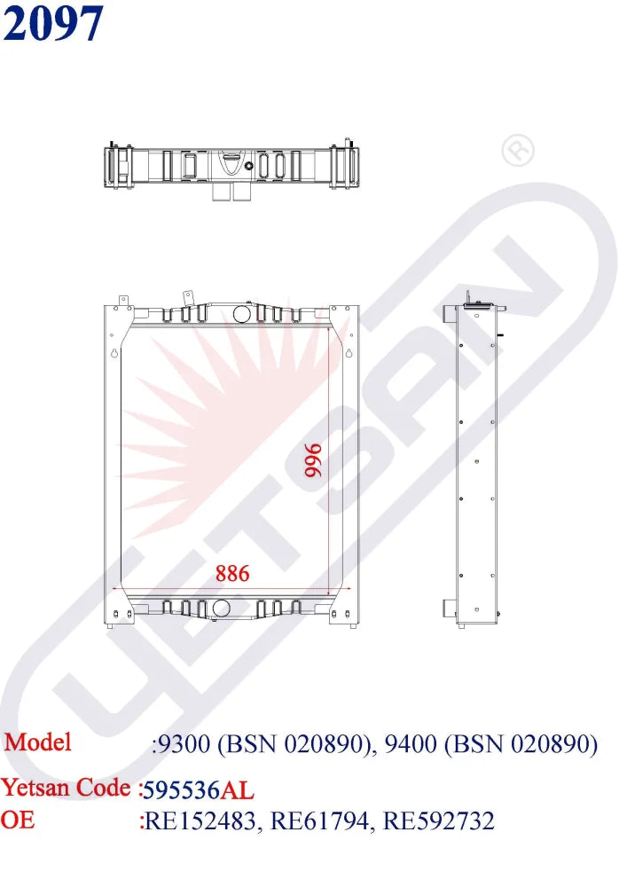 John Deere 9300 (Bsn 020890) 9400