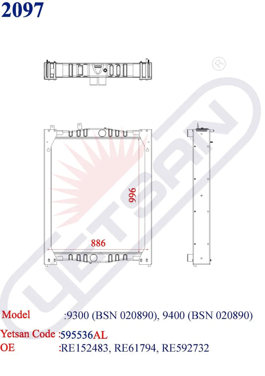 John Deere 9300 (Bsn 020890) 9400