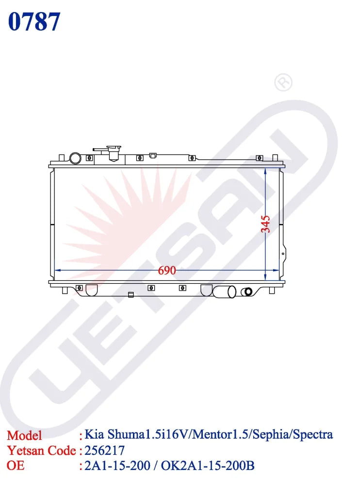 Kia Shuma 1.5 16V / Mentor /Sephia Spectra