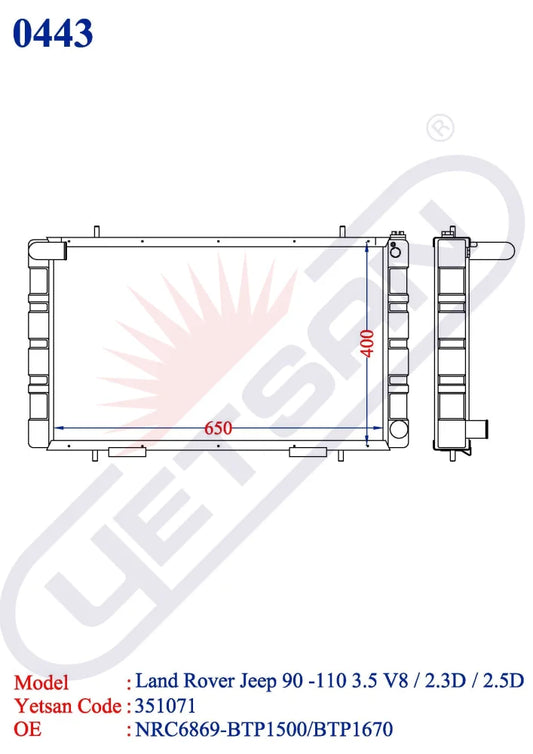 Land Rover Jeep 90 -110 3.5 V8 / 2.3D/2.5D