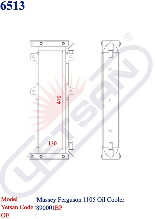 Massey Ferguson Mf 1105 Oil Cooler