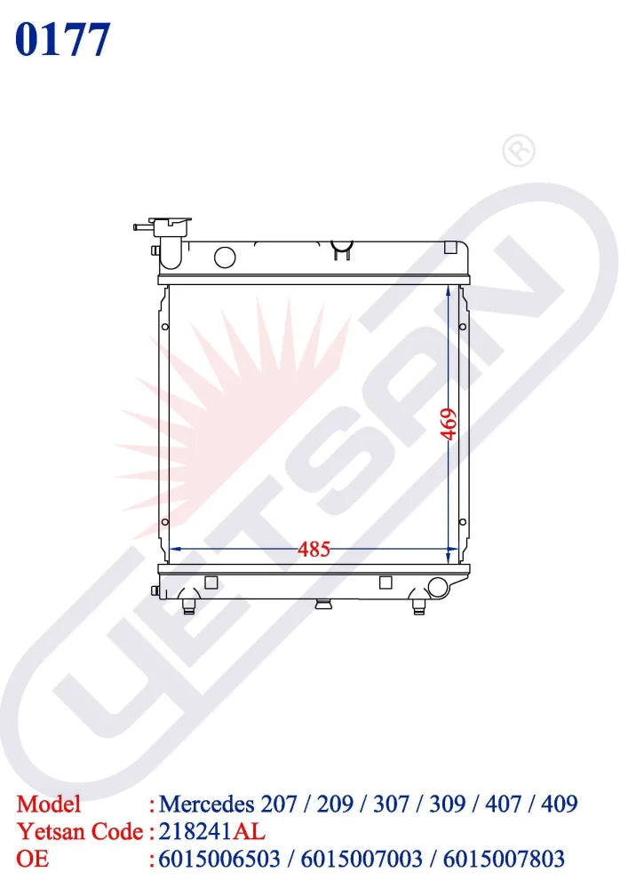 Mercedes Benz 207 D 2.4 - 209 3.0 307 309 D3.0 407 / 409