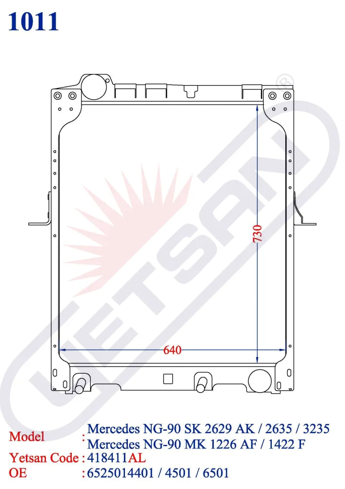 Mercedes Benz Ng-90 Mk 1226 Af/1422 F/1722 K/1726 S/2422 Sk 1728 /1729 Ak/1935 /2429 L/2435 Ls 2629