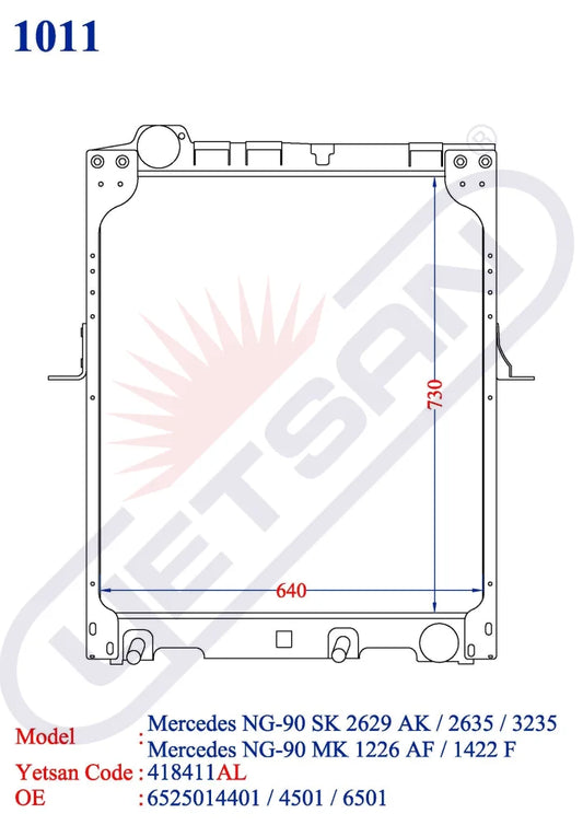 Mercedes Benz Ng-90 Mk 1226 Af/1422 F/1722 K/1726 S/2422 Sk 1728 /1729 Ak/1935 /2429 L/2435 Ls 2629