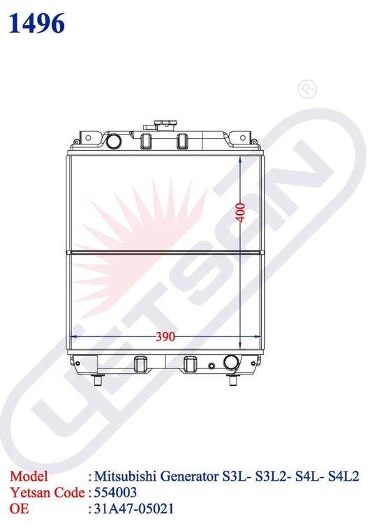 Mitsubishi S3L- S3L2- S4L- S4L2 Engine Generator