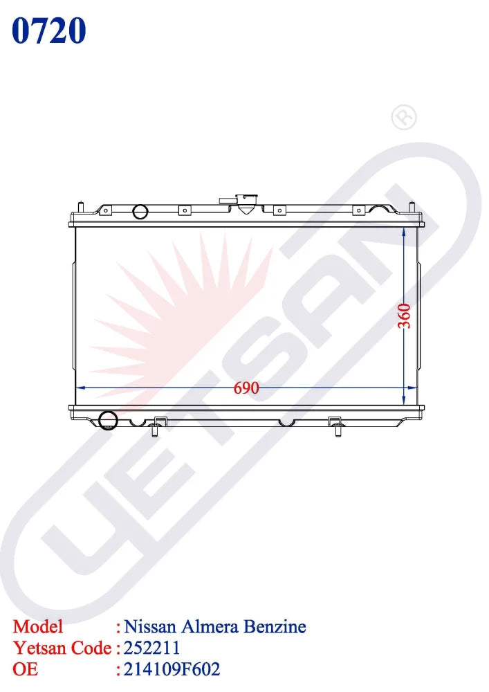 NISSAN Almera Benzine Yetsan Catalog