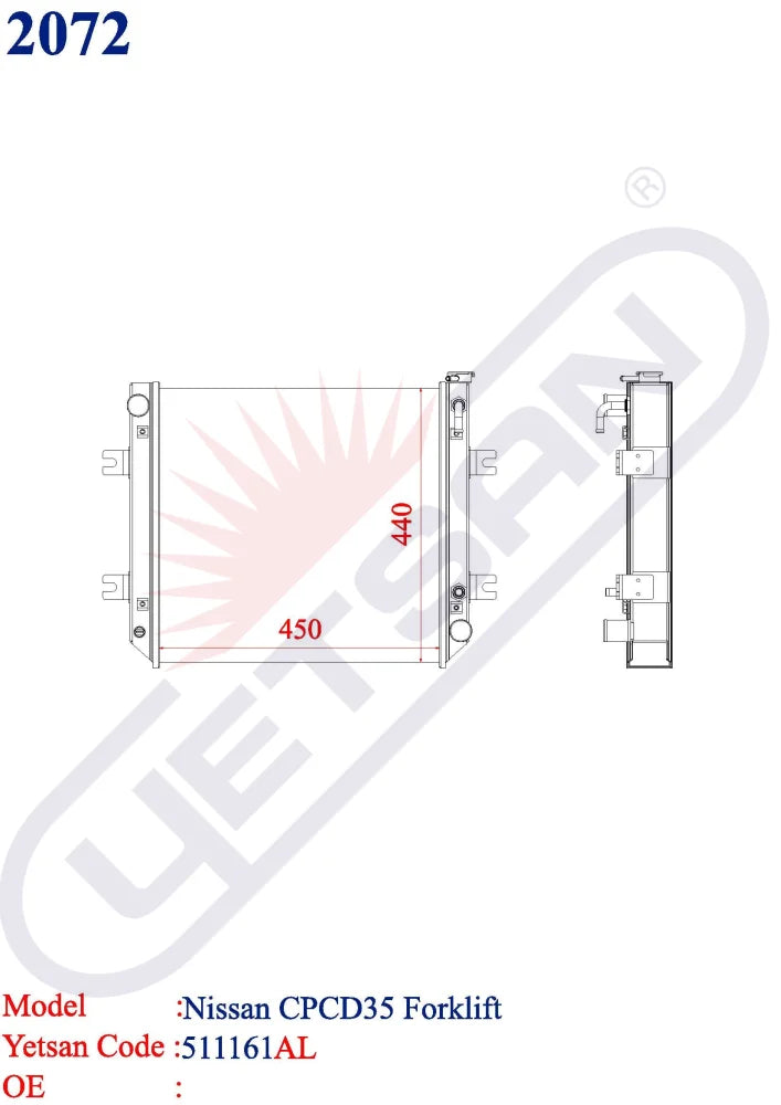 Nissan Cpcd35 Forklift