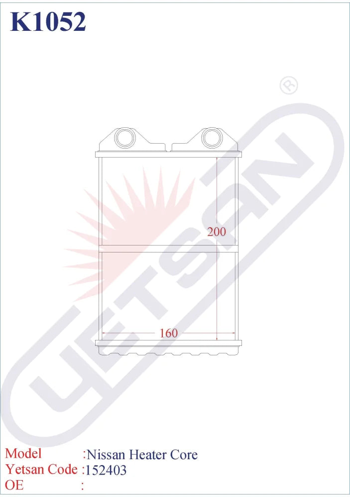 Nissan Heater Core