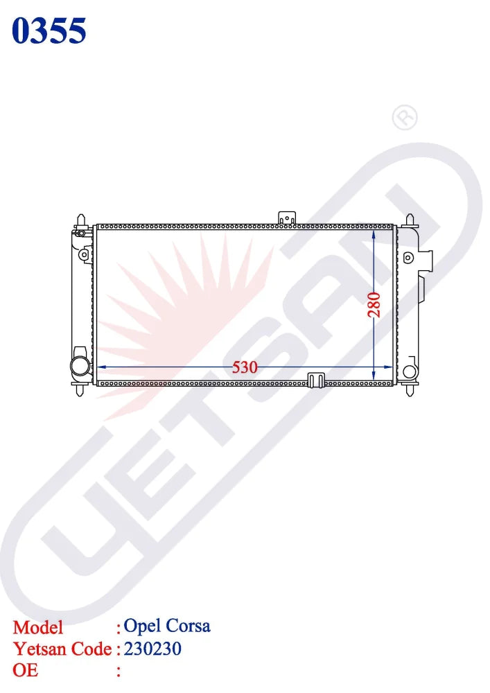 OPEL Corsa Yetsan Catalog