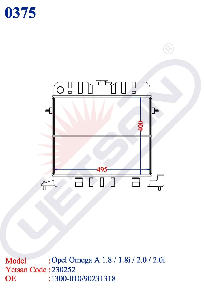 Opel Omega A 1.8 / 1.8I 2.0 2.0I Hamilli (With Filler Neck)