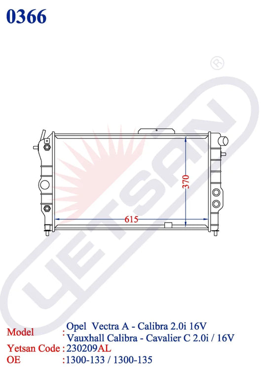 Opel Vectra A - Calibra 2.0 I 16V / 2.0I 1.4 1.6I 1.8I 1.7D