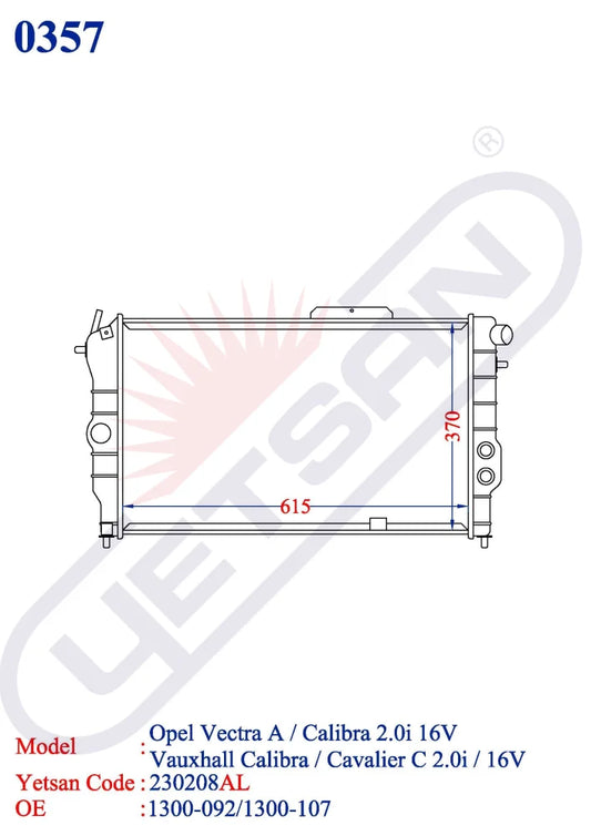 Opel Vectra A - Calibra 2.0I 16V / 1.4 1.6I 1.8I 1.7D