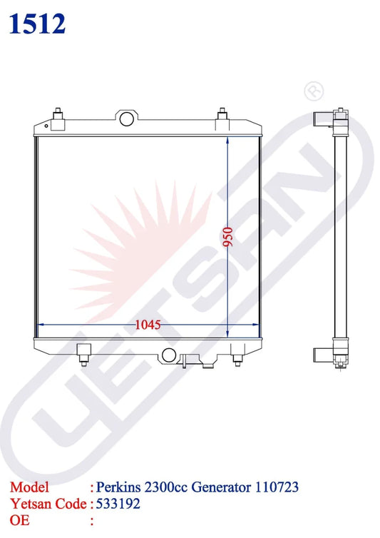 Perkins 2300Cc Generator 110723