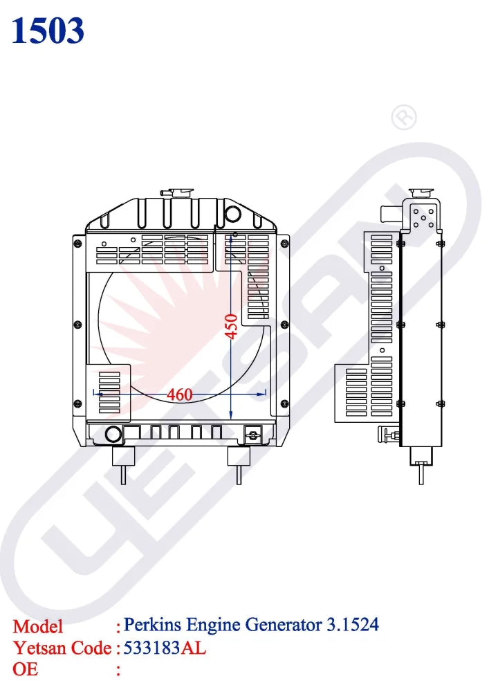 Perkins Engine Generator 3.1524